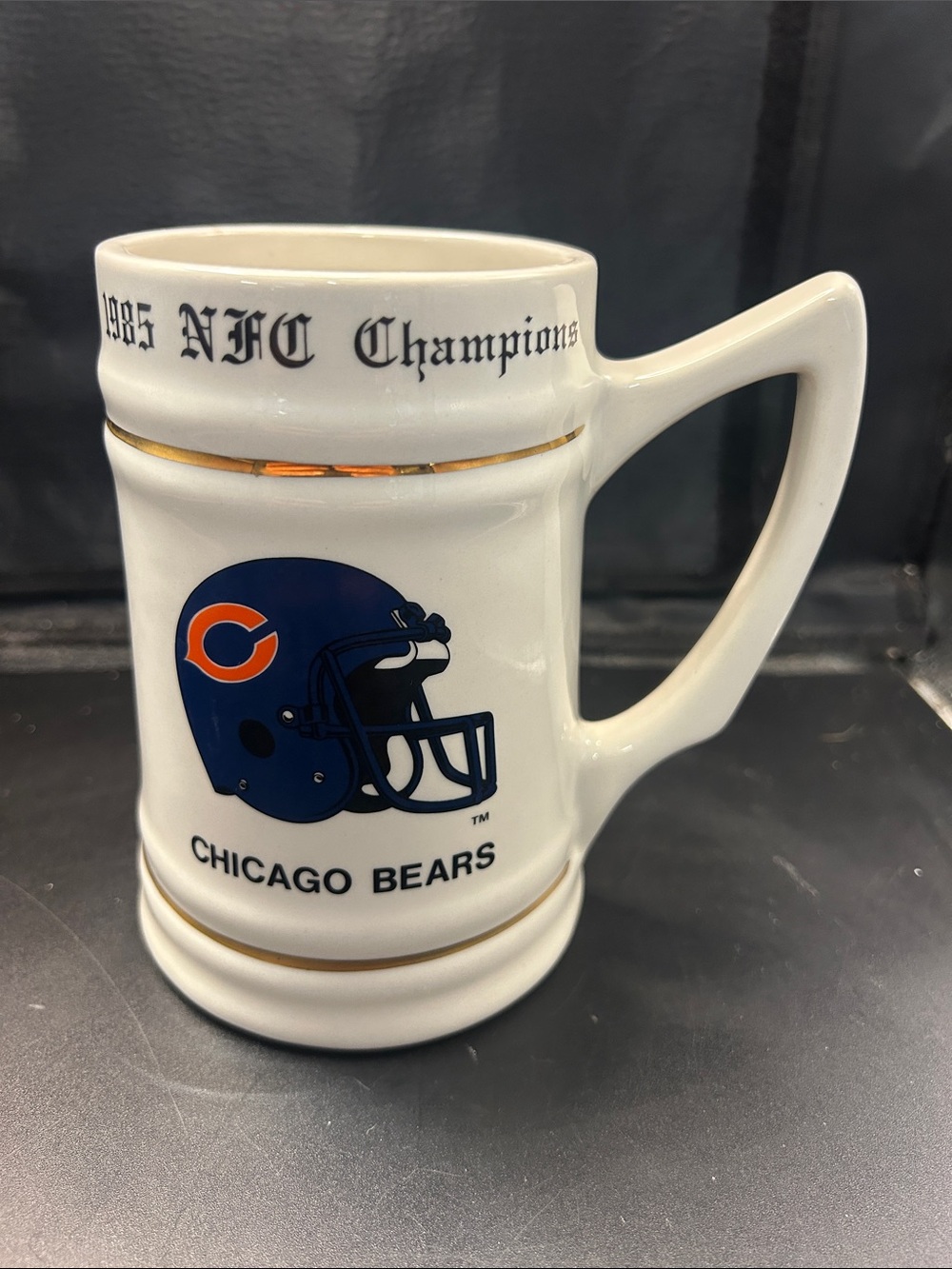 1985 NFC Champions White Ceramic Beer Stein